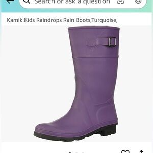 Kamik Rainboots in Eggplant worn 2 times like new